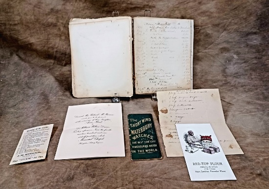 Neat Small Accounting Book For The Marshall Family Of Charlotte County Virginia 1866-1872