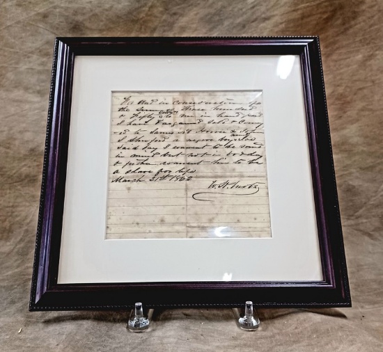 1862 Catawba County North Carolina Slave Boy Sales Document
