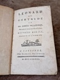 1783 Rarity Leonard et Gertrude By Johann Heinrich Pestalozzi