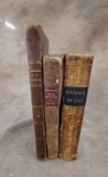 Lot Of 3 Early 1800's Religious Books