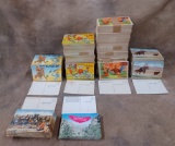 Two Boxes Containing Over 2600 1950's New Old Stock Postcards