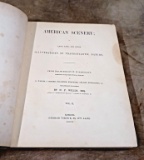 Two Volume Set Of American Scenery By N. P. Willis First Edition 1840