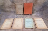 Lot Of 6 1800's Annual Minutes Of The Evangelical Lutheran Synod Of North Carolina
