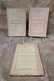 Three Evangelical Lutheran Minutes Of Meetings Owned By Capt. Jonas Cook Of Mt. Pleasant, NC