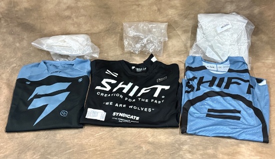 Lot of Three Shift  Motorcycle Jerseys