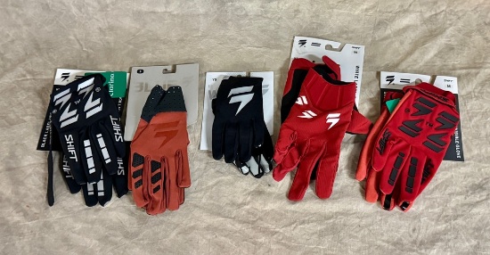 Lot of Shift Racing Gloves