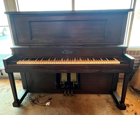 Antique Estey Stockbridge NY Upright Player Piano
