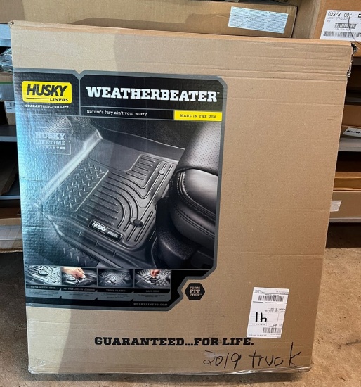 2019 Silverado Husky Weatherbeater Floor Liners