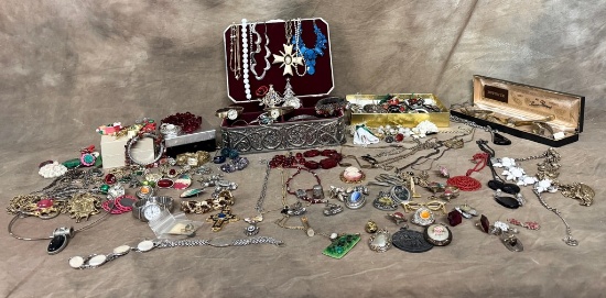 Large Lot Of Costume Jewelry