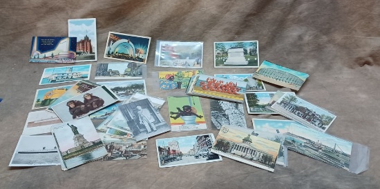 Lot Of 70 Antique And Vintage View Postcards