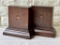 Pair Of Mahogany Inlaid Book Ends