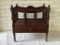 Mahogany Magazine Stand On Wheels