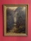Signed English 19th Century Oil On Board Landscape Painting