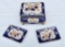 Nice Porcelain Cigarette Box And Two Small Ashtrays