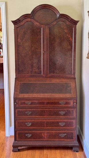 Vintage Mahogany George 3rd Style Secretary Desk