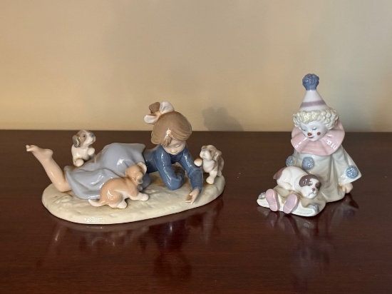 Two LLadro Figurines