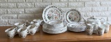 Large Set Of Adams Country Meadow Pattern Dinnerware