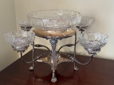 A Regency Style English Silver Plate Epergne