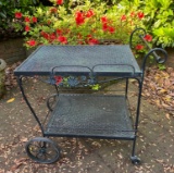 Iron Outdoor Tea Cart