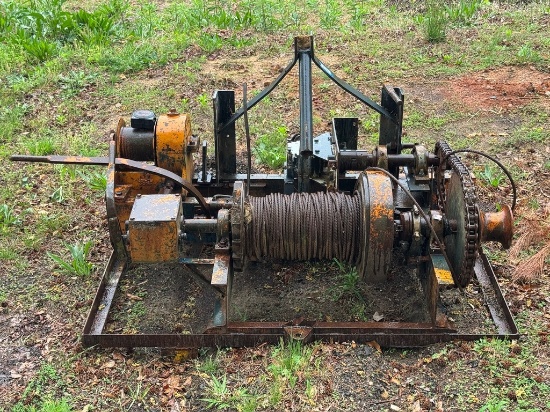 3 Point Hitch Rear Mounted PTO Logging Wench