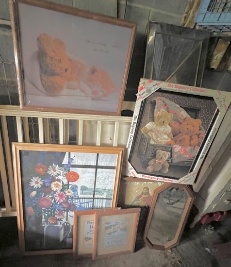 Grouping of Prints and Mirrors