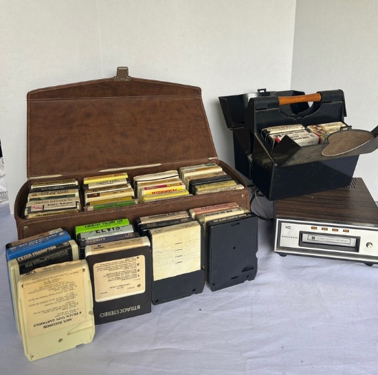 Panasonic Eight-Track Player and Tapes