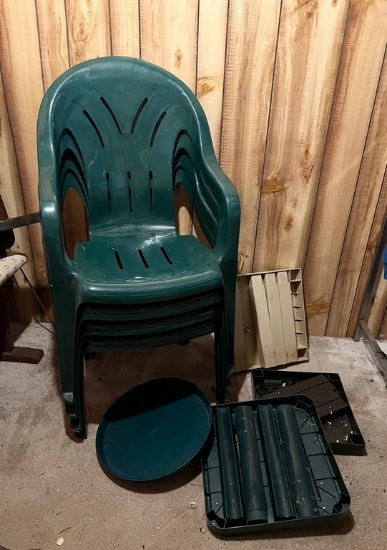 Hard Plastic Chairs and Tables