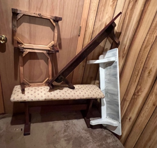 Lot of Hand-Crafted Wooden Items