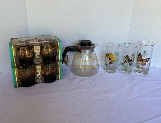 Glasses and Coffee Carafe