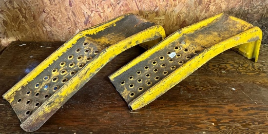 Set Of Yellow Car Ramps