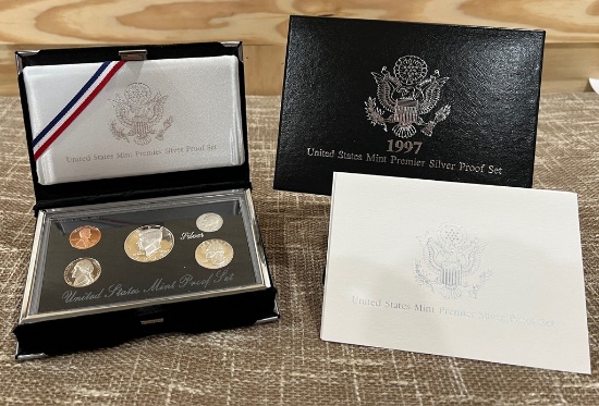 1997 US Premier Silver Proof Set In Box