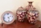 Three-Piece Set of Leaf Pattern and Clock