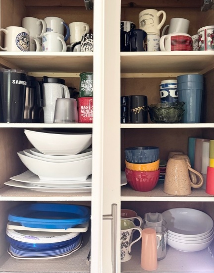 Double Cabinets to Right of Sink