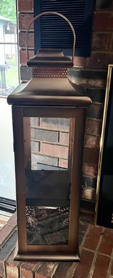 Copper Lantern-Shaped Storage Cabinet