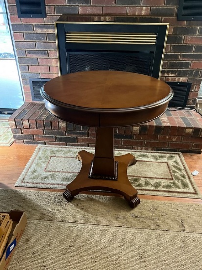 Vintage Round Pedestal Table