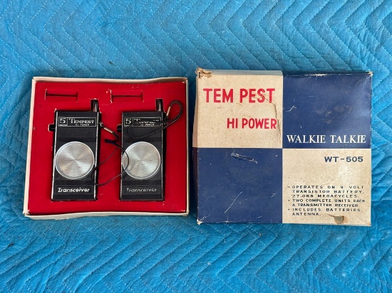 Boxed Set Of Tem Pest Walkie Talkies