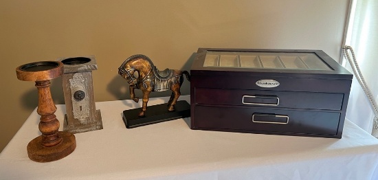 Humidor and Decorative Items