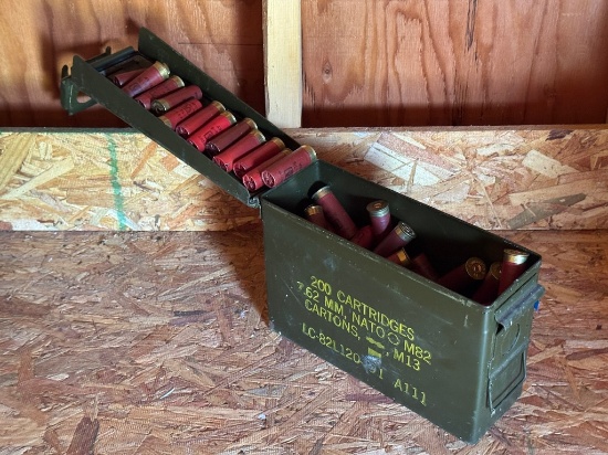 Ammo Box With Shot Gun Shells