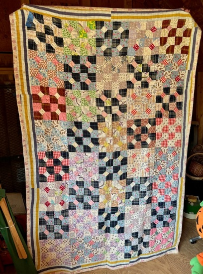 Vintage Handmade Patchwork Quilt