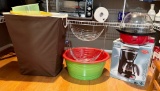 Dash Popcorn Popper with Dome, Braun Aroma Deluxe Coffee Maker (NEW), Stainless Two Tier Basket, Buc