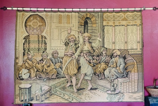 Vintage Middle Eastern Tapestry