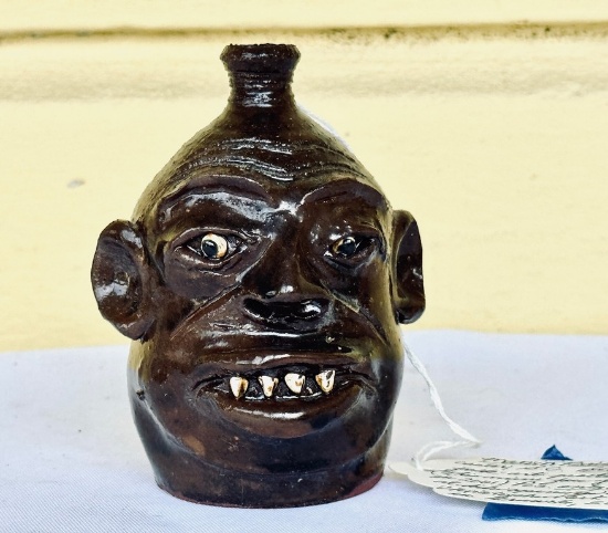 Miniature Pottery Face Jug by Marvin Baily
