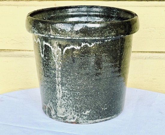 Antique Catawba Valley NC Pottery Two Gallon Milk Crock