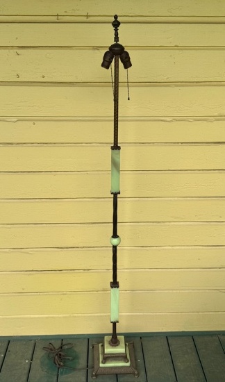Scarce Antique Jadeite Floor Lamp