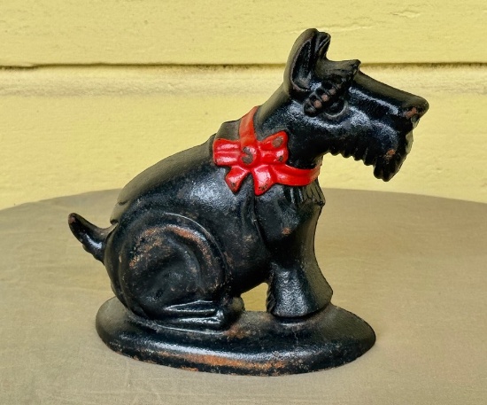 Scotty Dog Cast Iron Door Stop