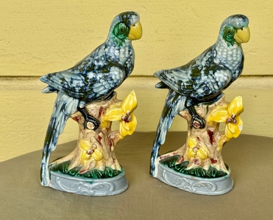 Pair of Stangl Parrots