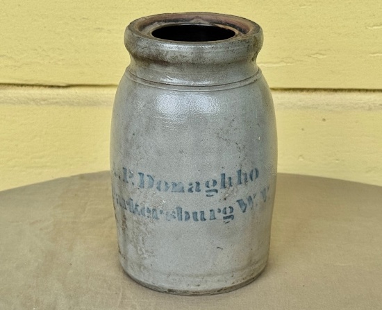 AP Donaghho One Gallon Decorated Pottery Storage Jar