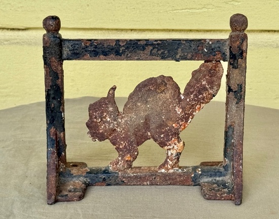 Antique Cast Iron Cat Boot Scrape