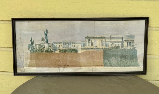 Architectural Print Of Early Alexandria