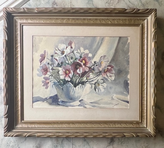 1940's Watercolor By L. Fendis